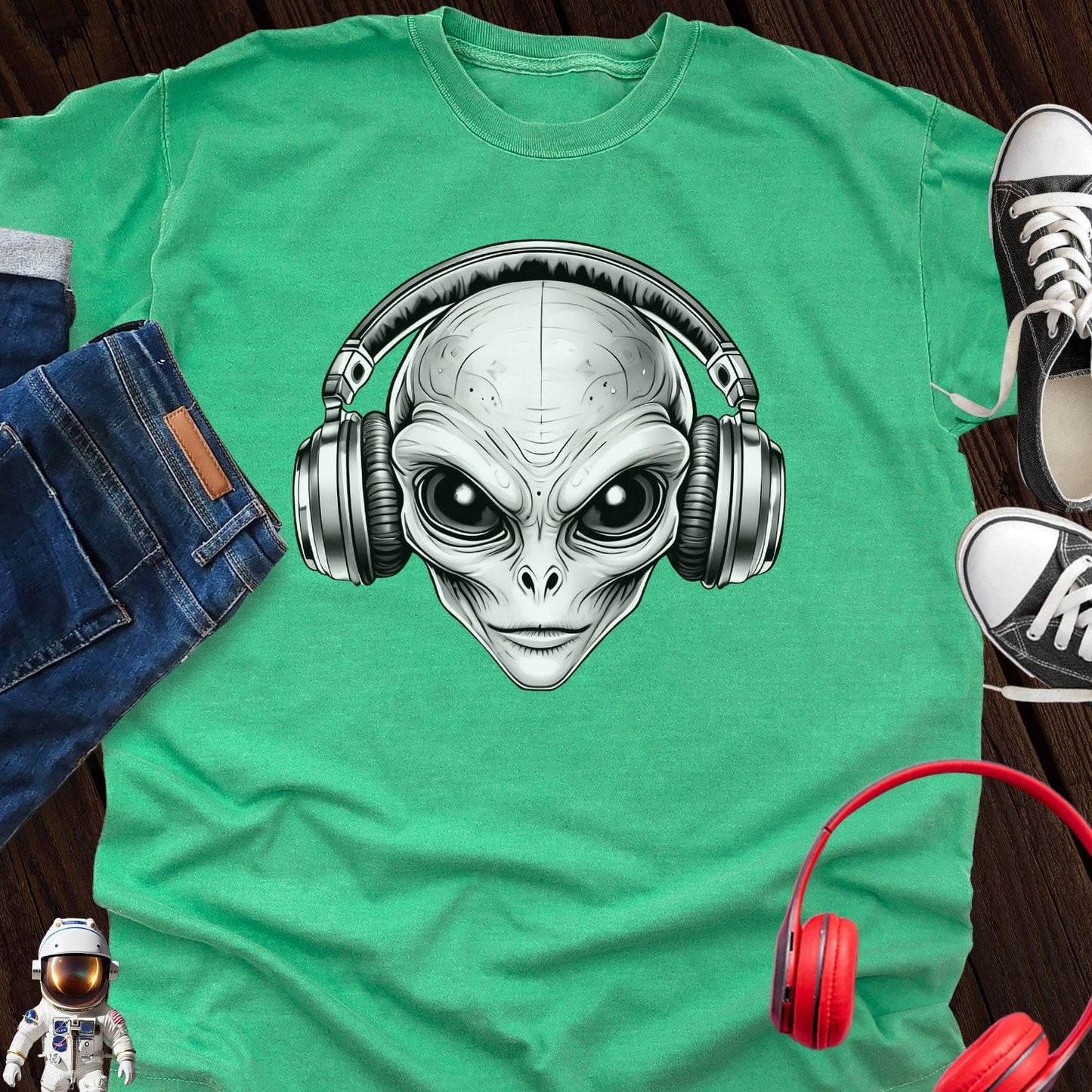 DJ Alien with Headphone T-Shirt