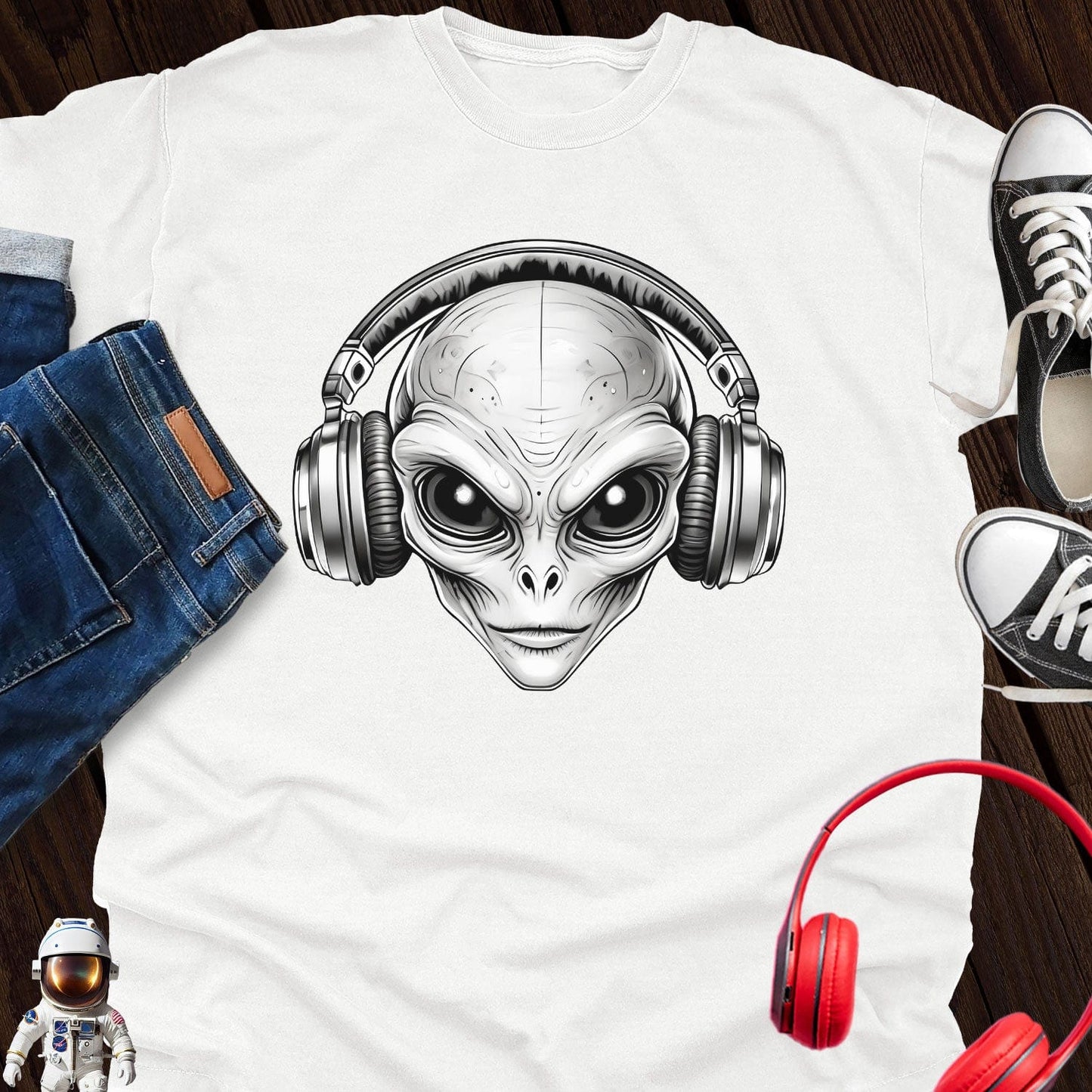 DJ Alien with Headphone T-Shirt