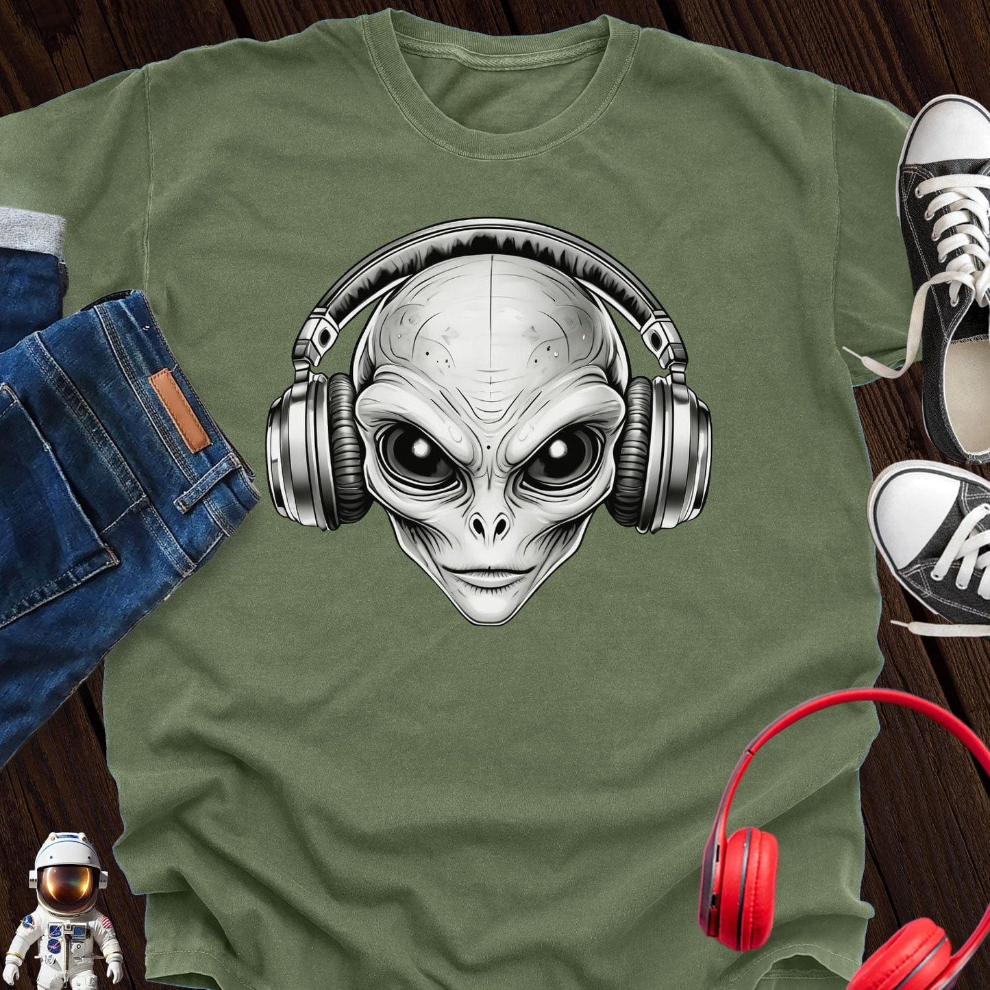 DJ Alien with Headphone T-Shirt