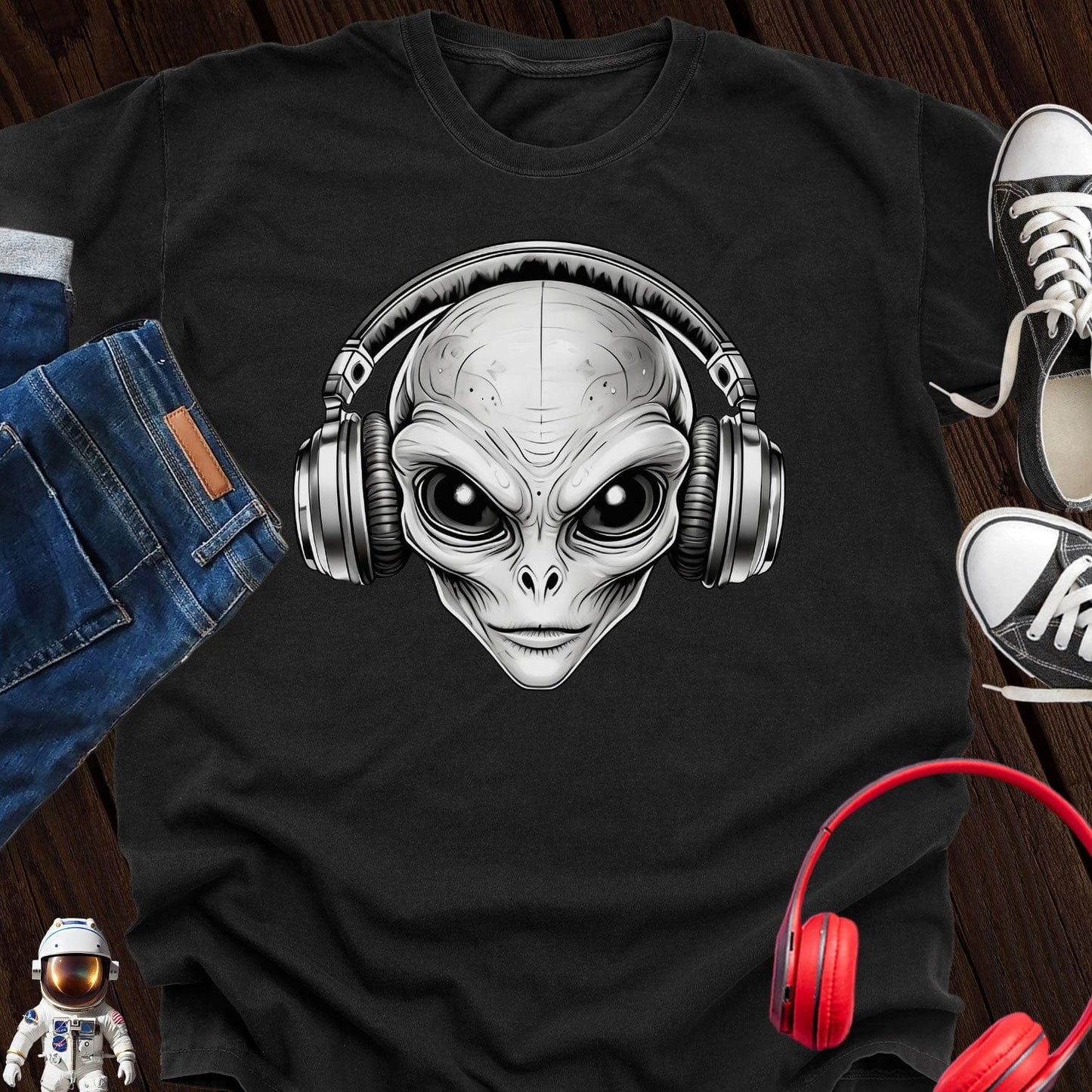 DJ Alien with Headphone T-Shirt