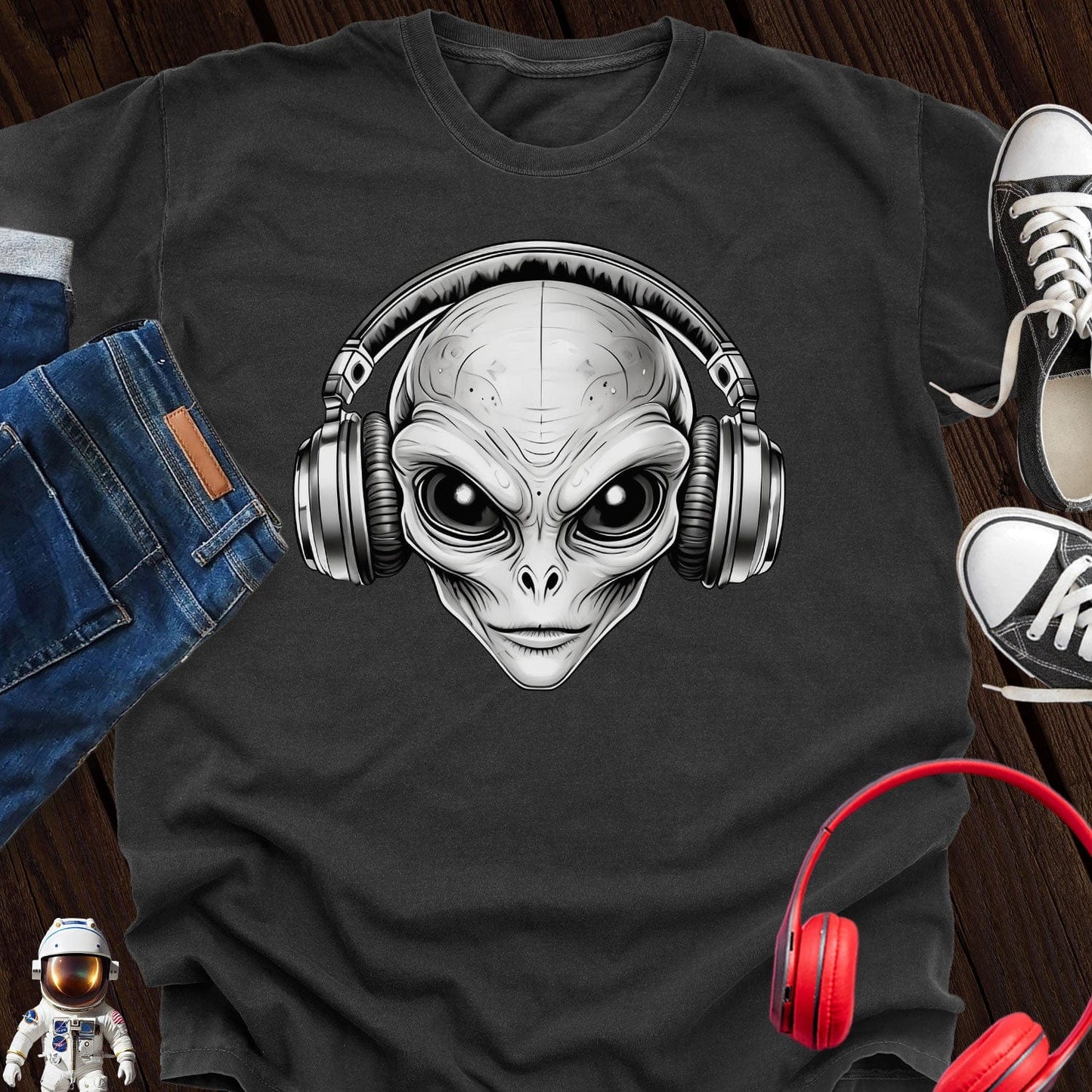 DJ Alien with Headphone T-Shirt