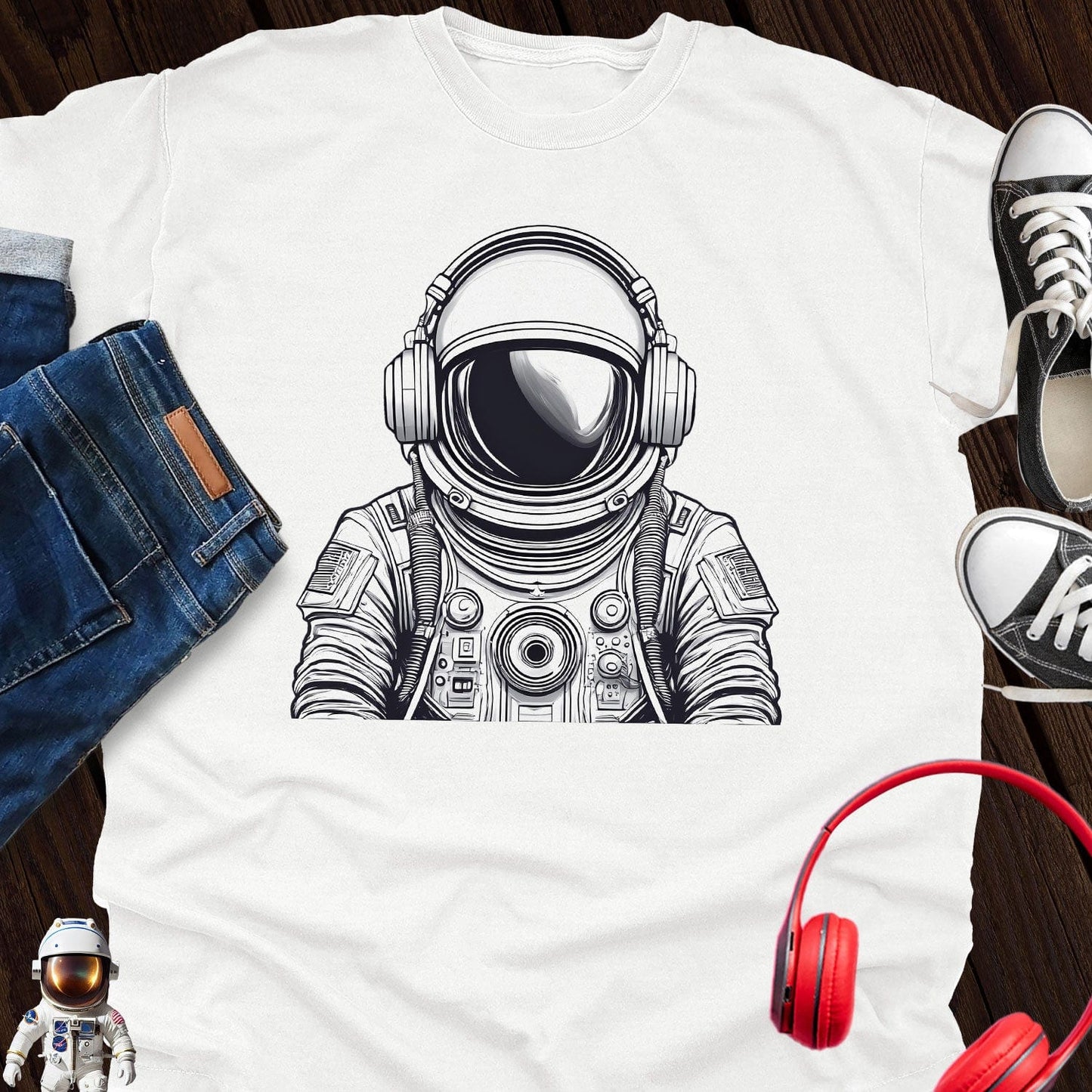 Headphone Music Astronaut T-Shirt