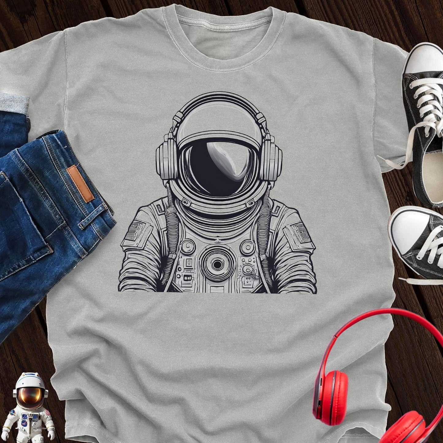 Headphone Music Astronaut T-Shirt