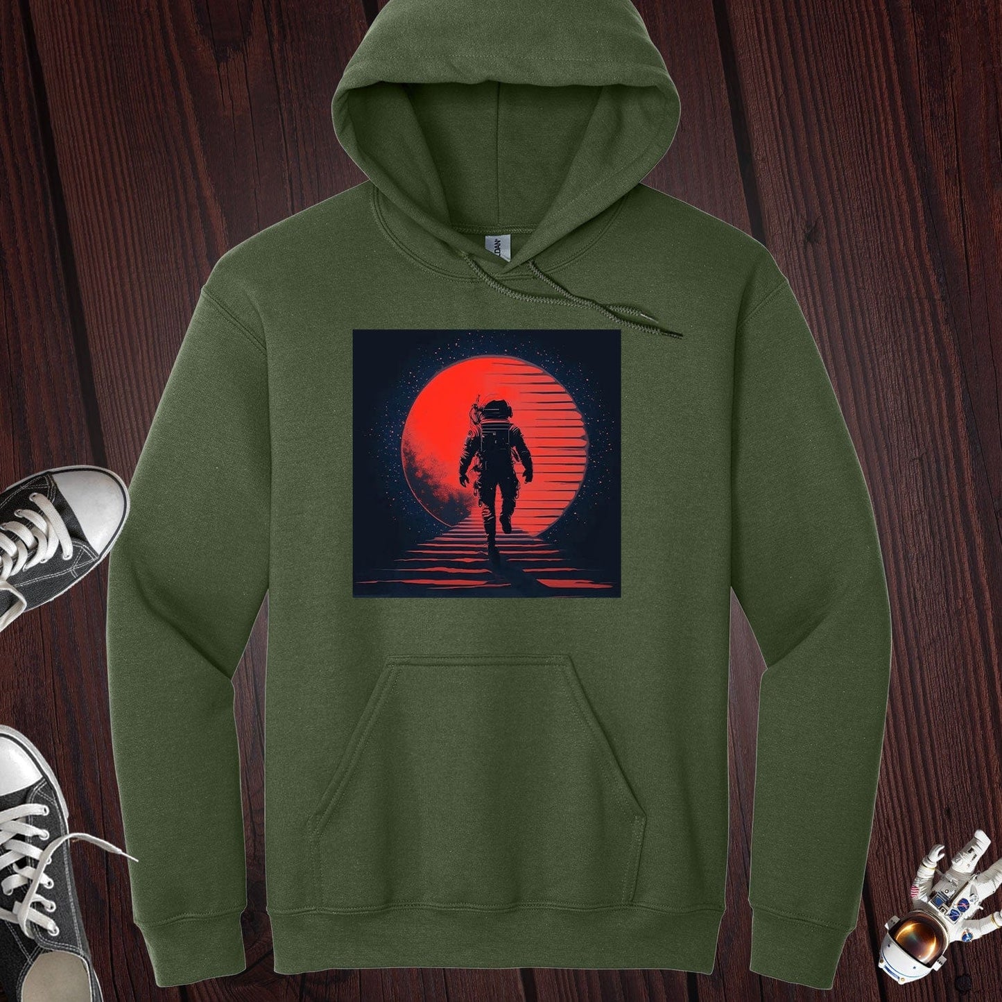 Astronaut Walking Hoodie