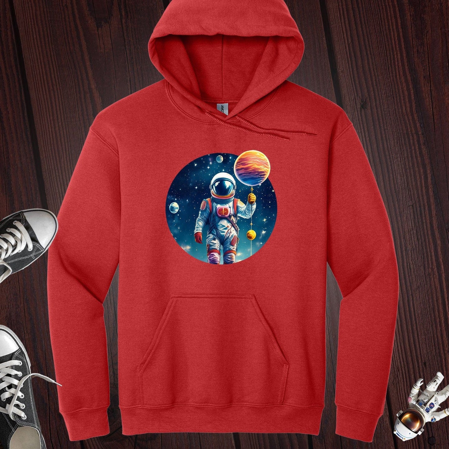 Astronaut Holding Planet Hoodie