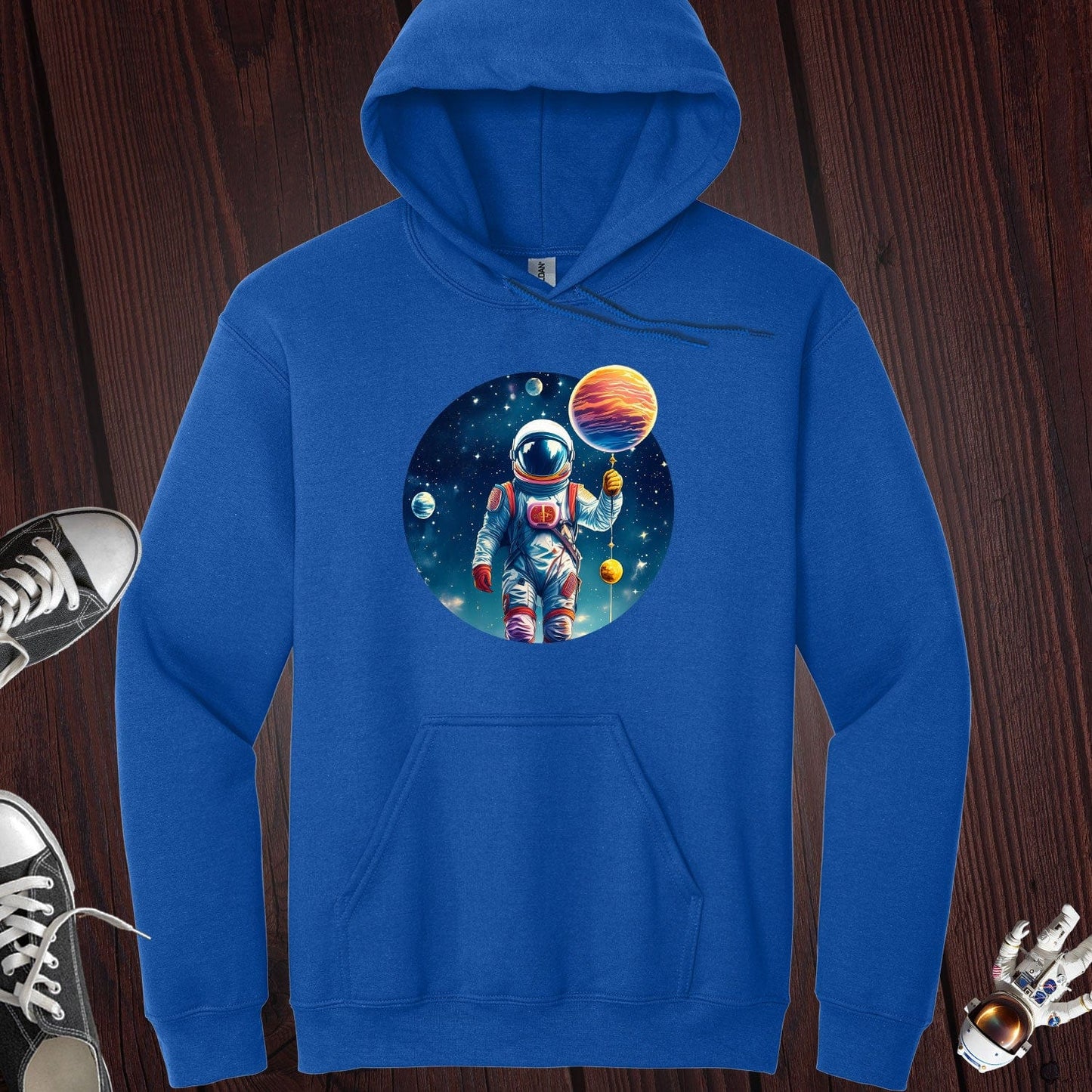 Astronaut Holding Planet Hoodie