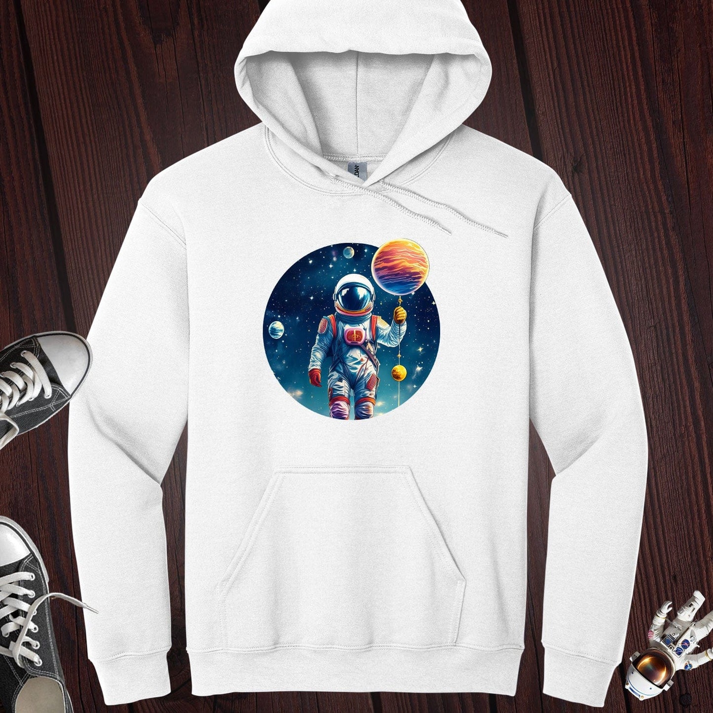 Astronaut Holding Planet Hoodie