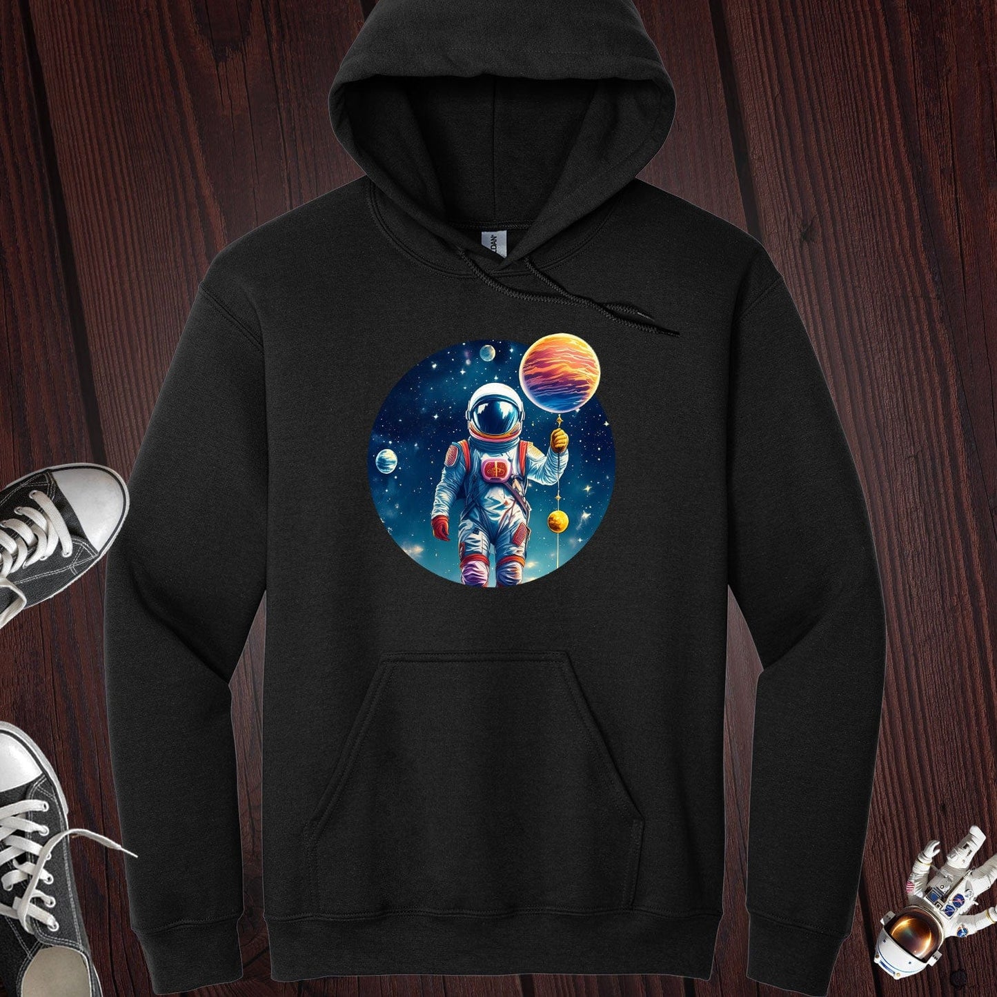 Astronaut Holding Planet Hoodie