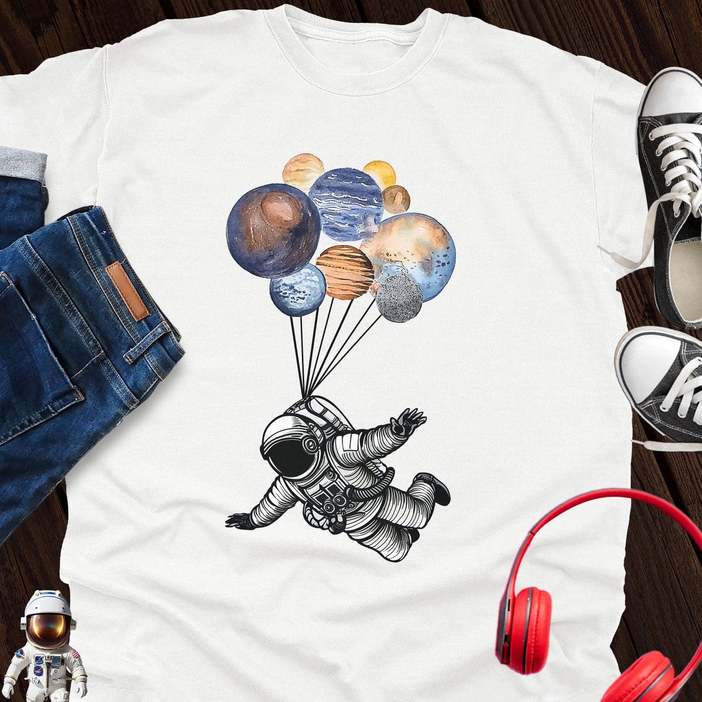 Astronaut Skydiving T-Shirt