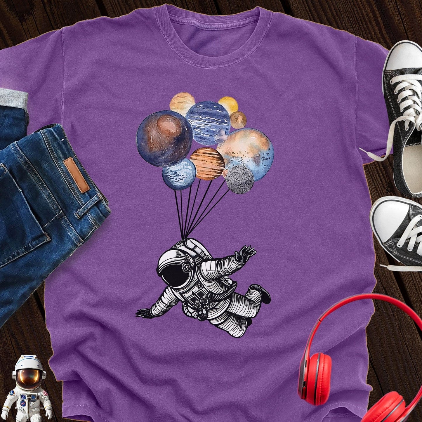 Astronaut Skydiving T-Shirt