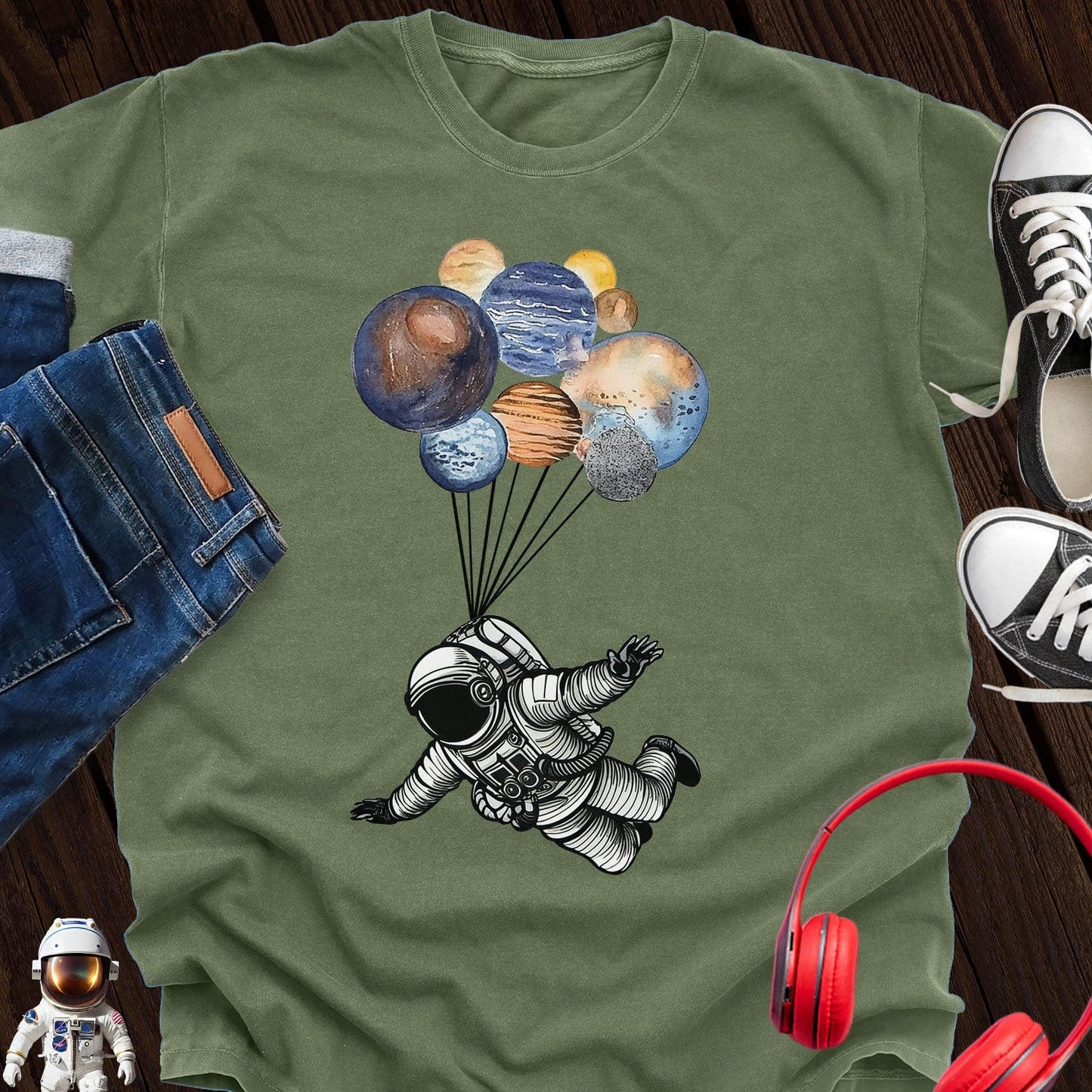 Astronaut Skydiving T-Shirt