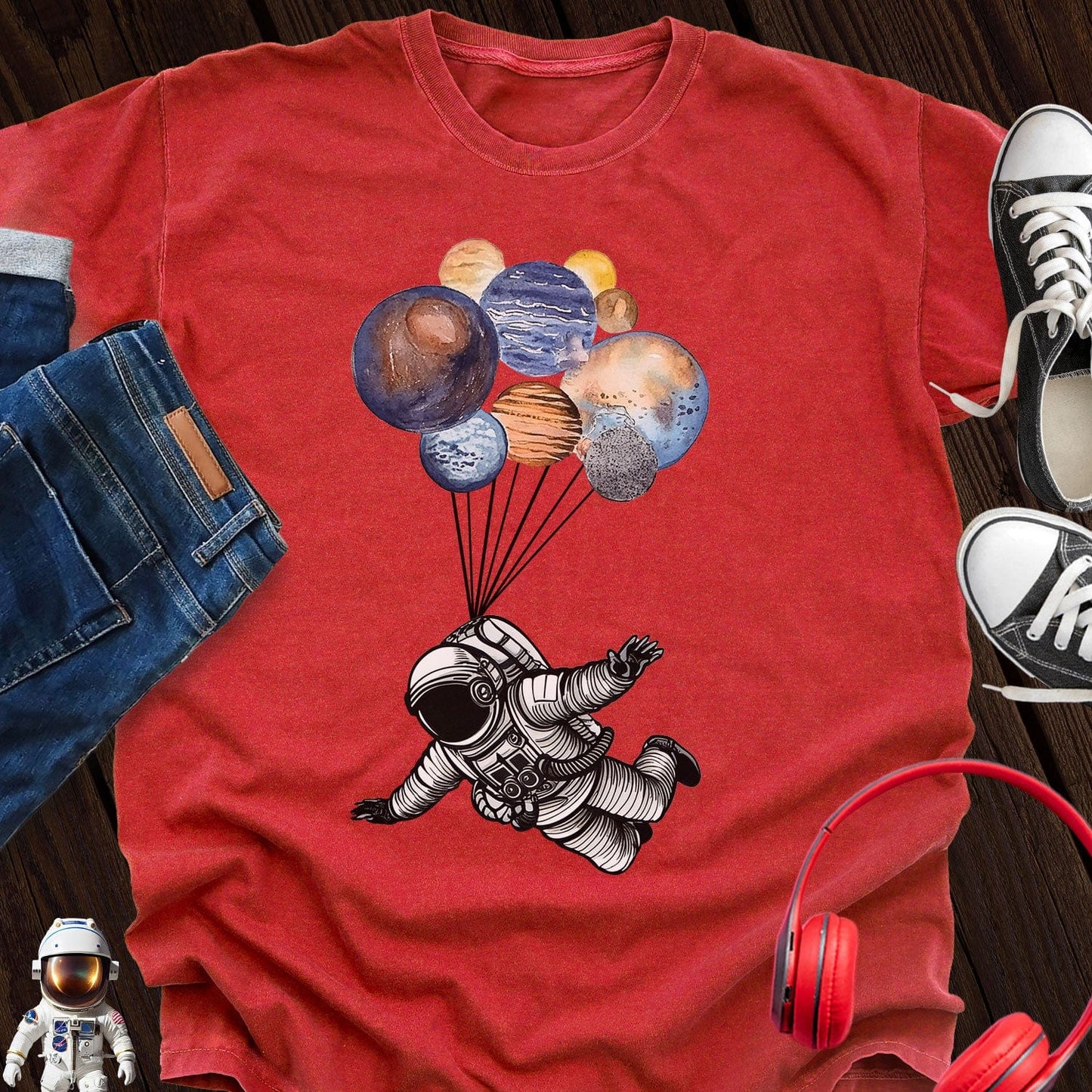 Astronaut Skydiving T-Shirt