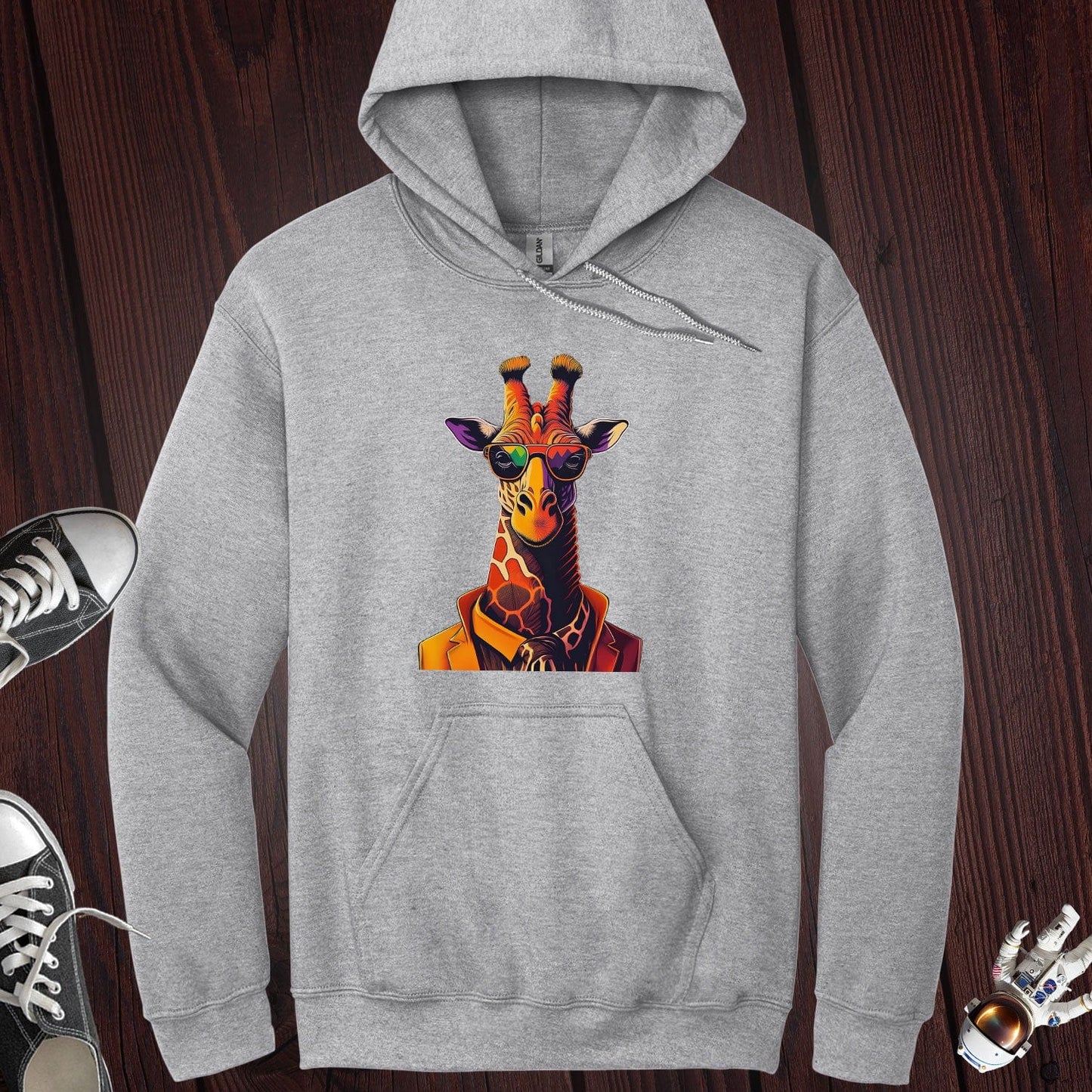 Like I Care Giraffe Hoodie