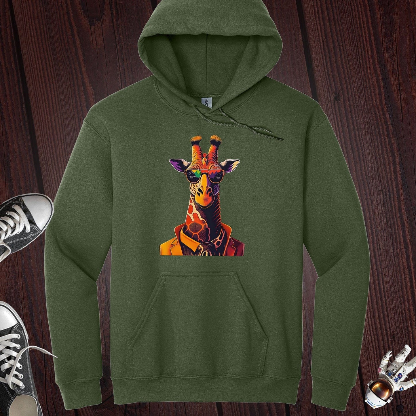 Like I Care Giraffe Hoodie