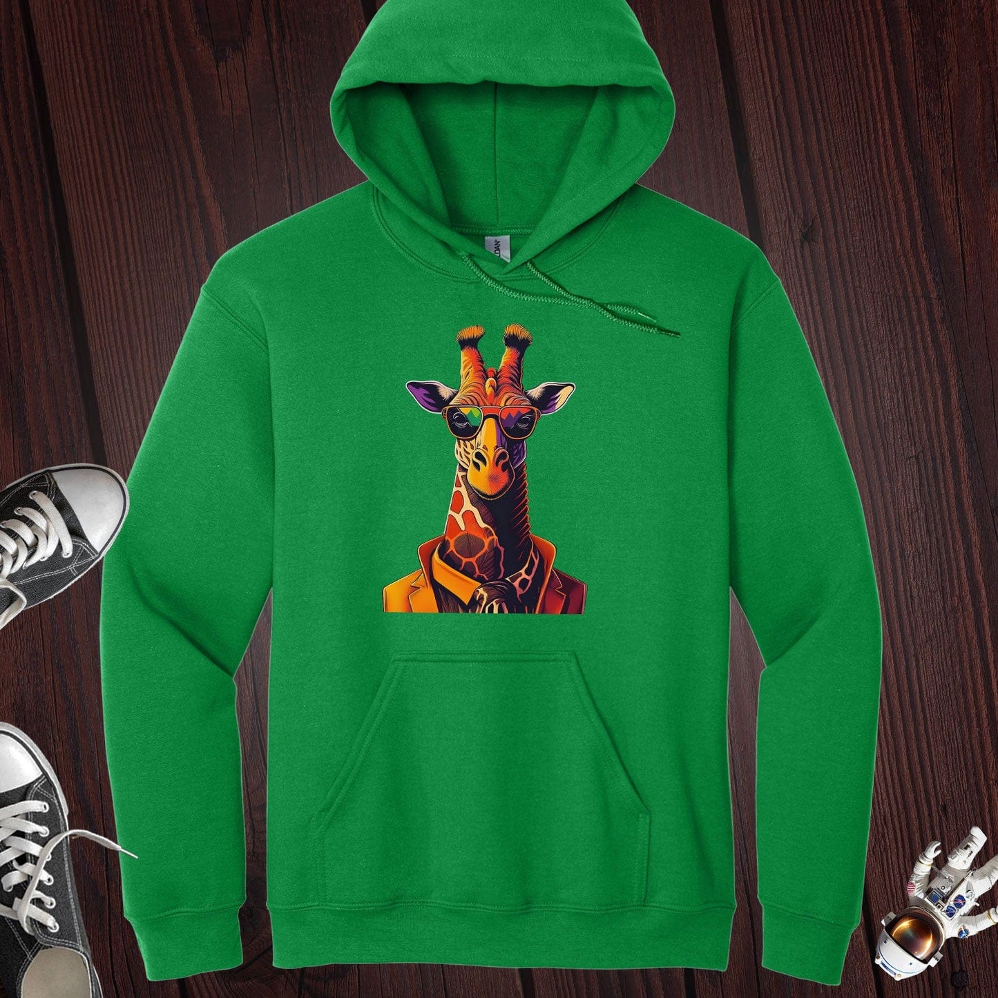 Like I Care Giraffe Hoodie