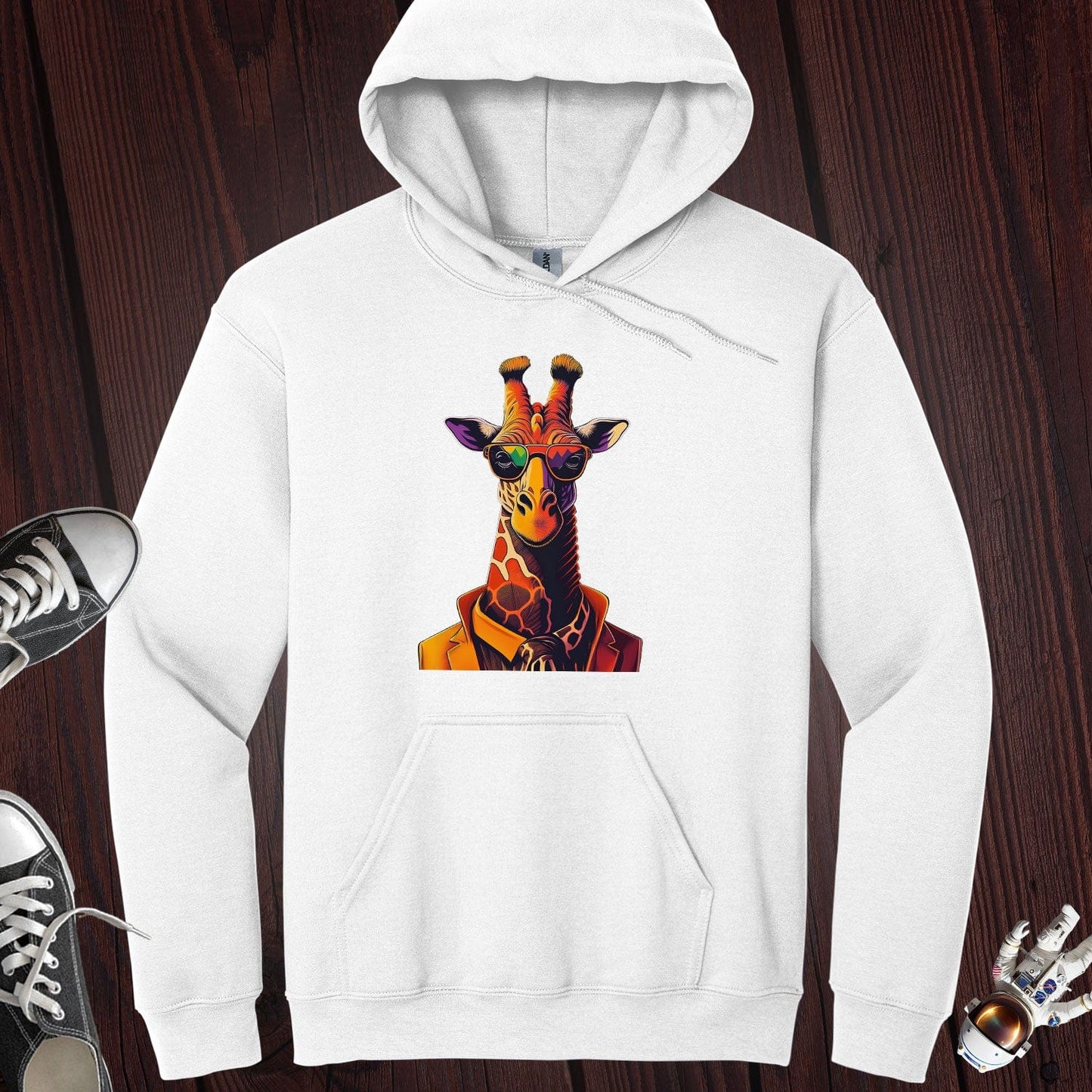 Like I Care Giraffe Hoodie