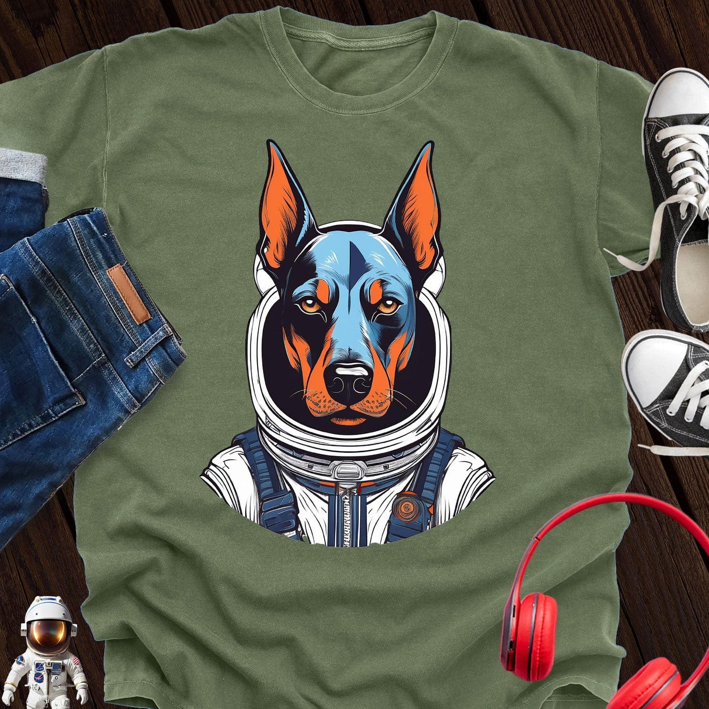 Doberman Astronaut T-Shirt