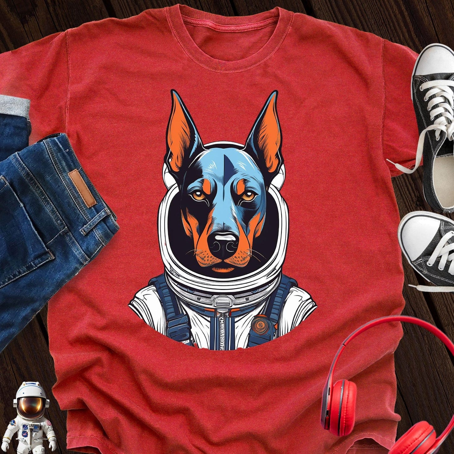 Doberman Astronaut T-Shirt