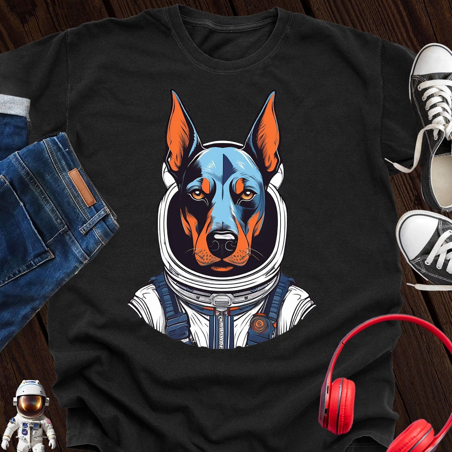 Doberman Astronaut T-Shirt