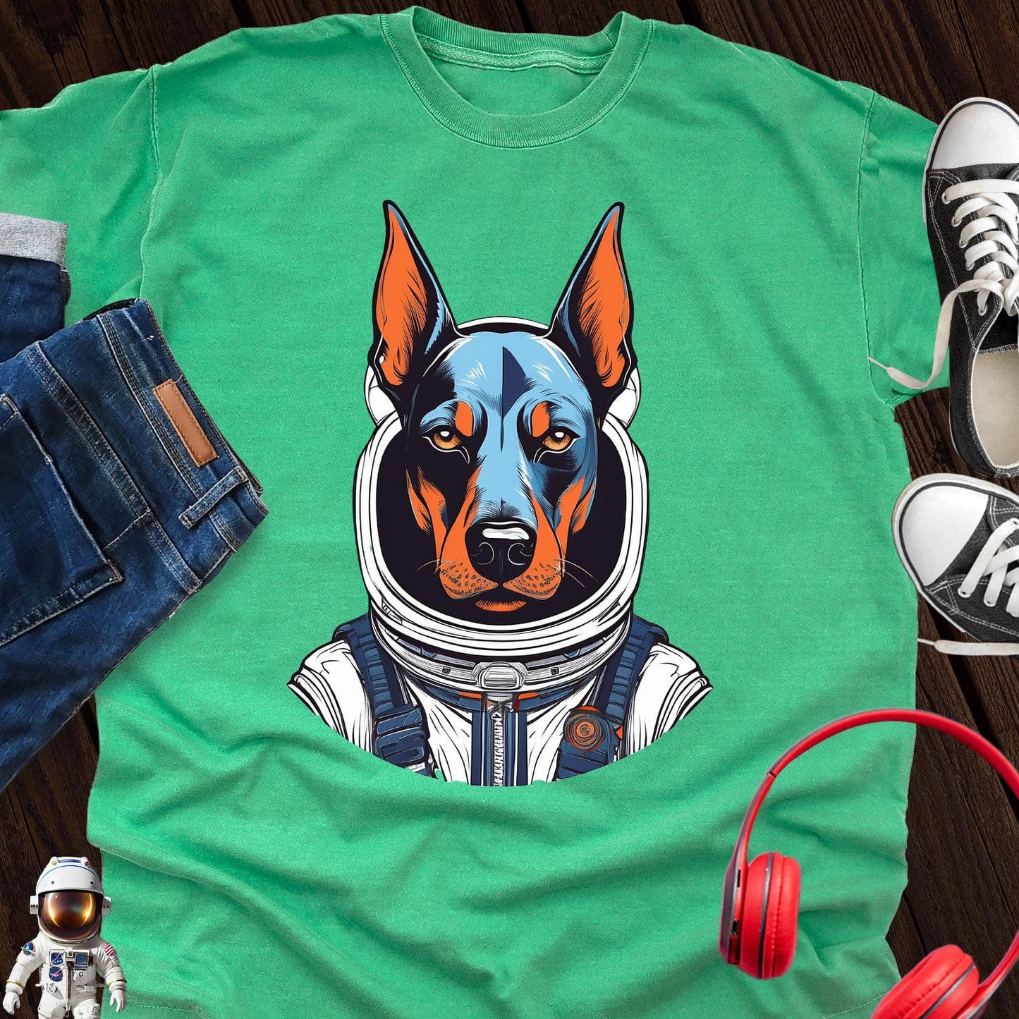 Doberman Astronaut T-Shirt