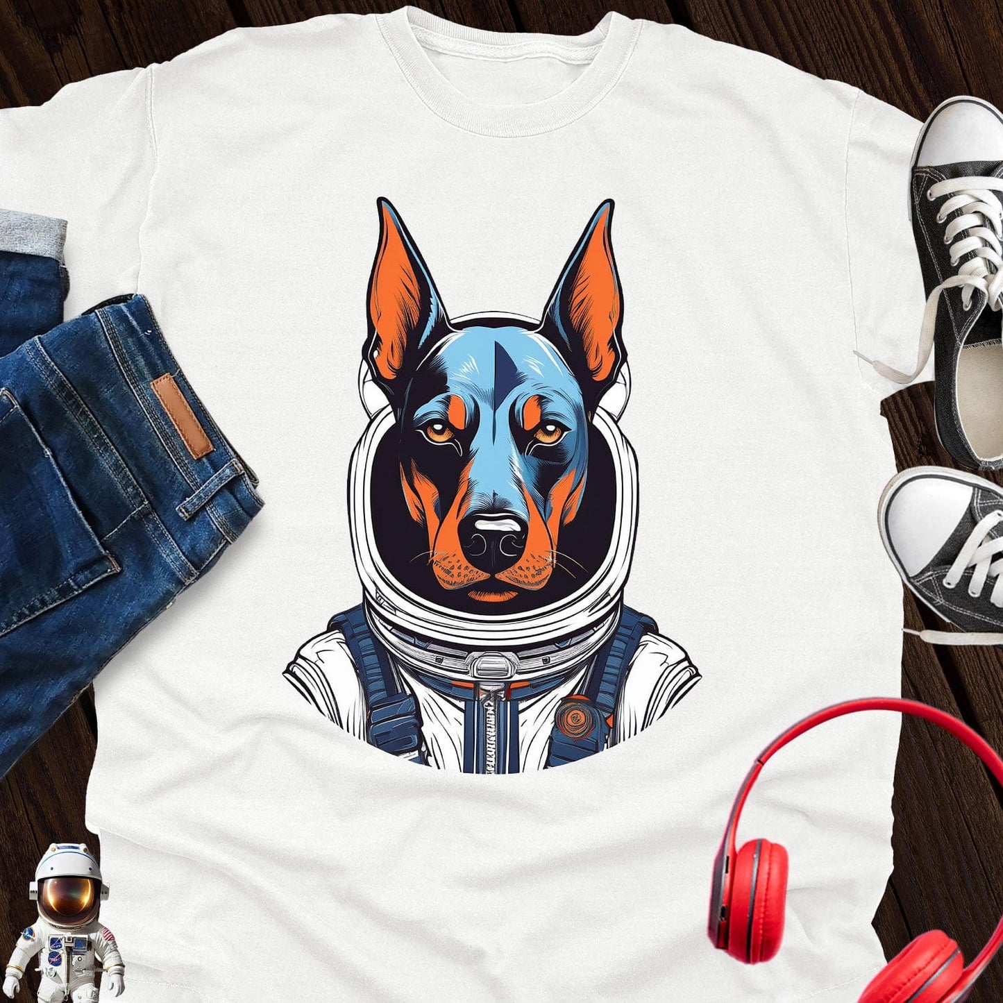 Doberman Astronaut T-Shirt