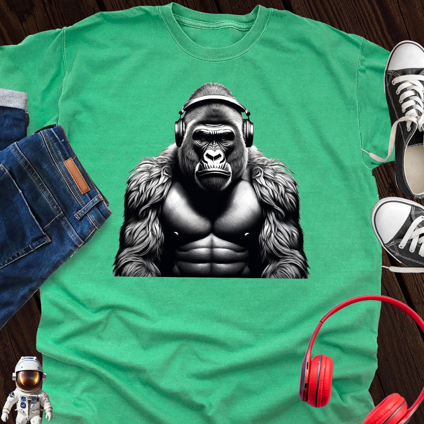 Silver Back Gorilla Music T-Shirt