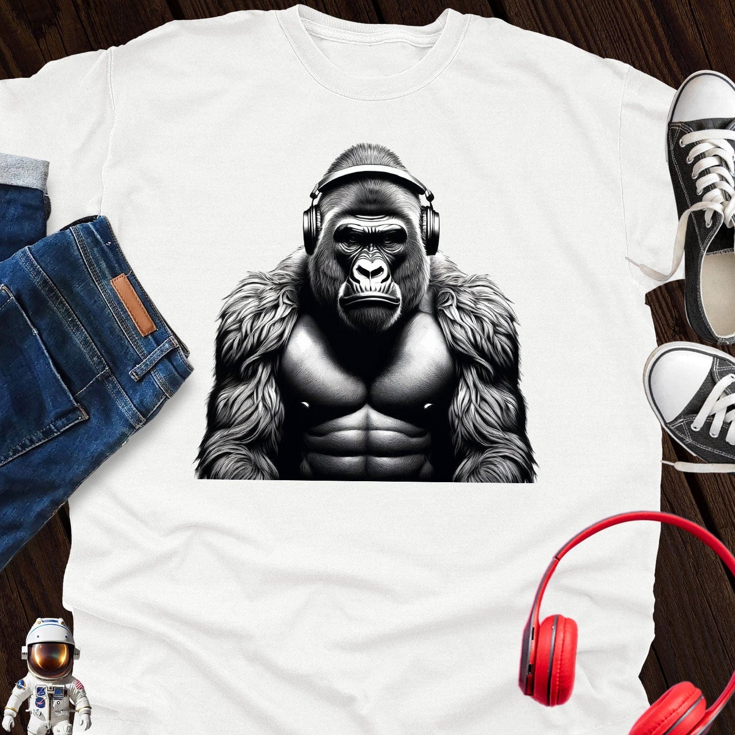 Silver Back Gorilla Music T-Shirt