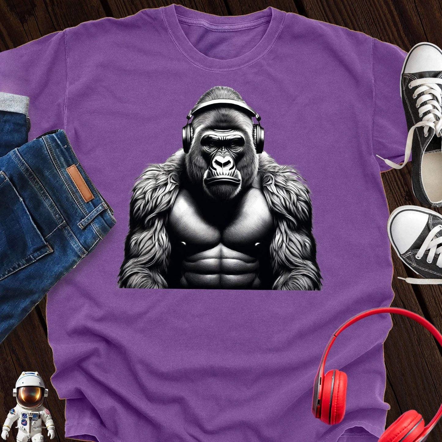 Silver Back Gorilla Music T-Shirt