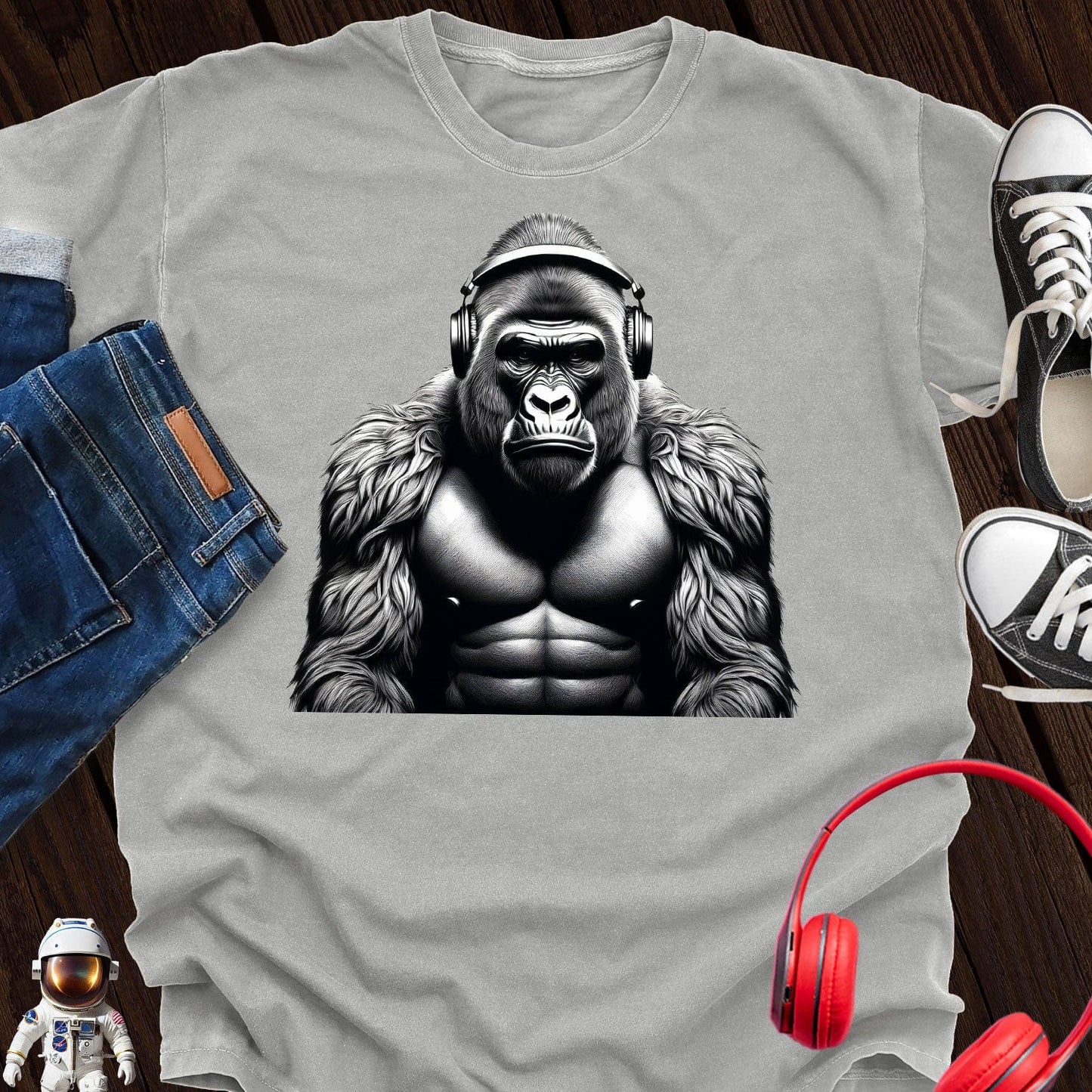 Silver Back Gorilla Music T-Shirt