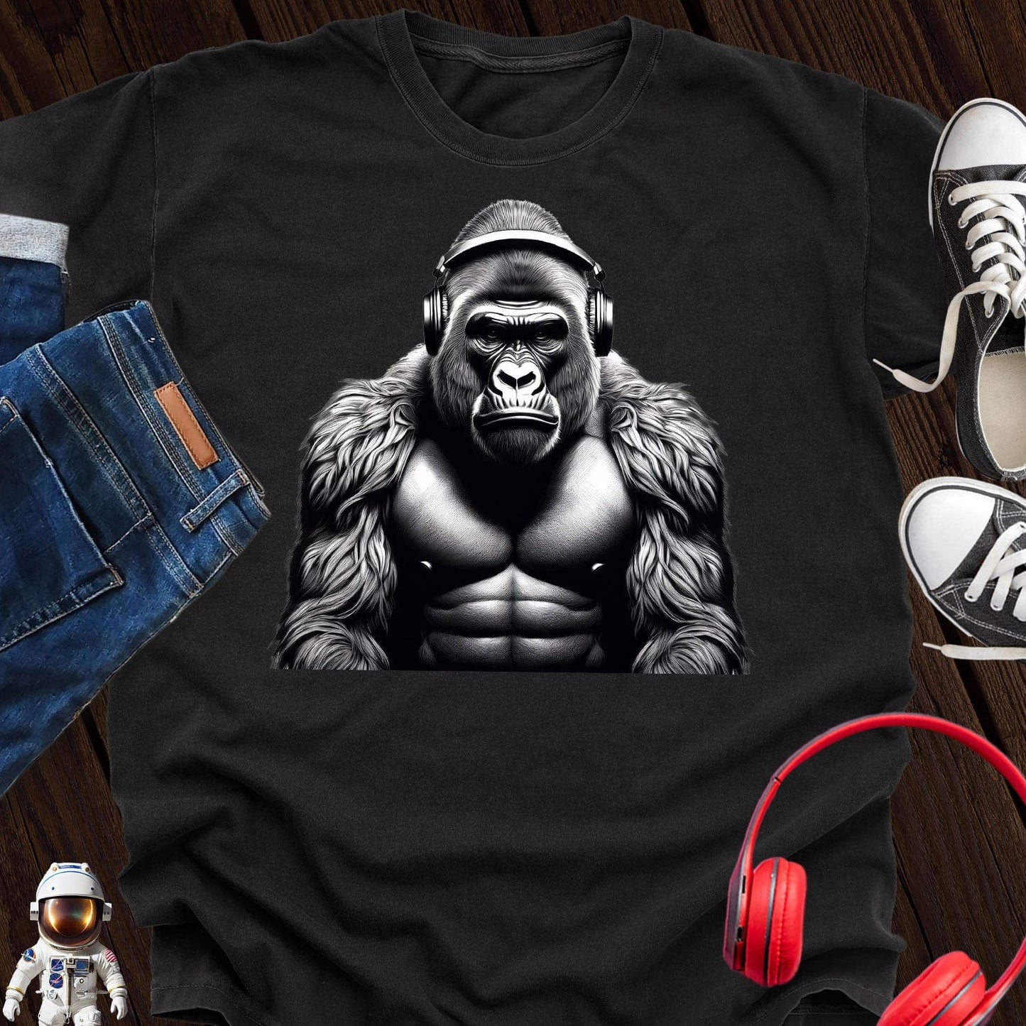 Silver Back Gorilla Music T-Shirt