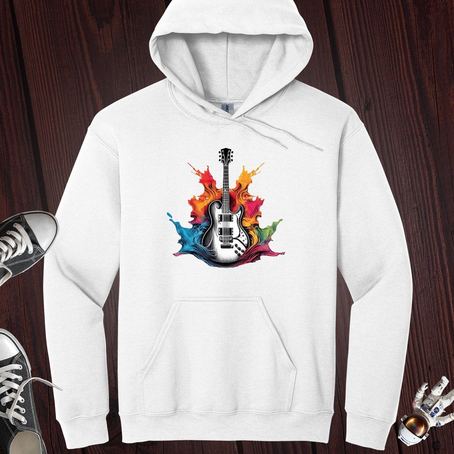 Guitar Paint Splash Hoodie