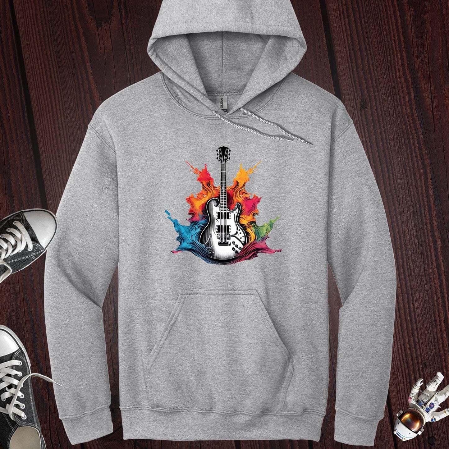 Guitar Paint Splash Hoodie