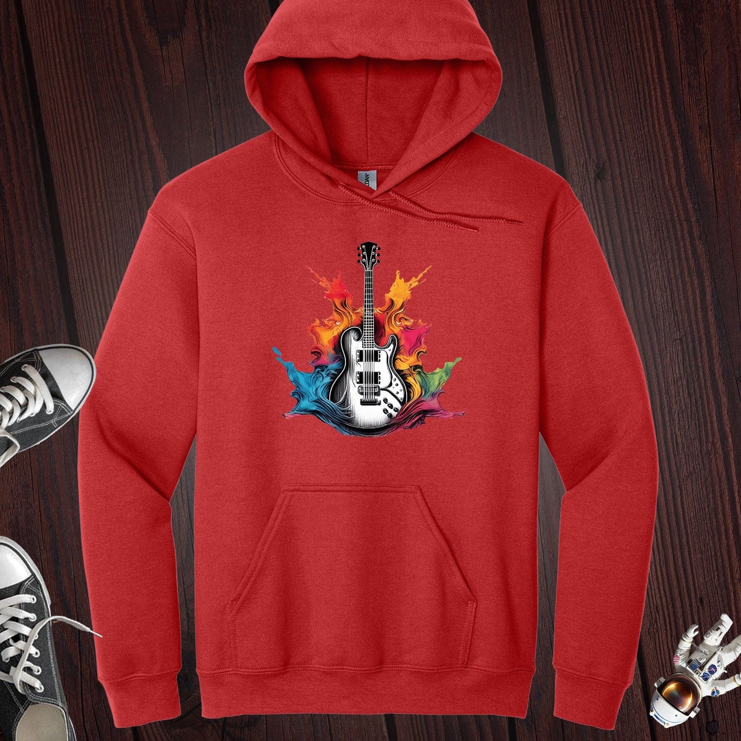 Guitar Paint Splash Hoodie