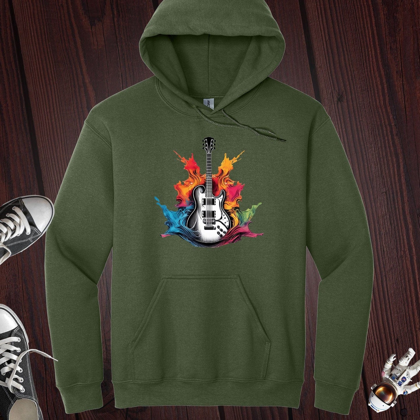 Guitar Paint Splash Hoodie