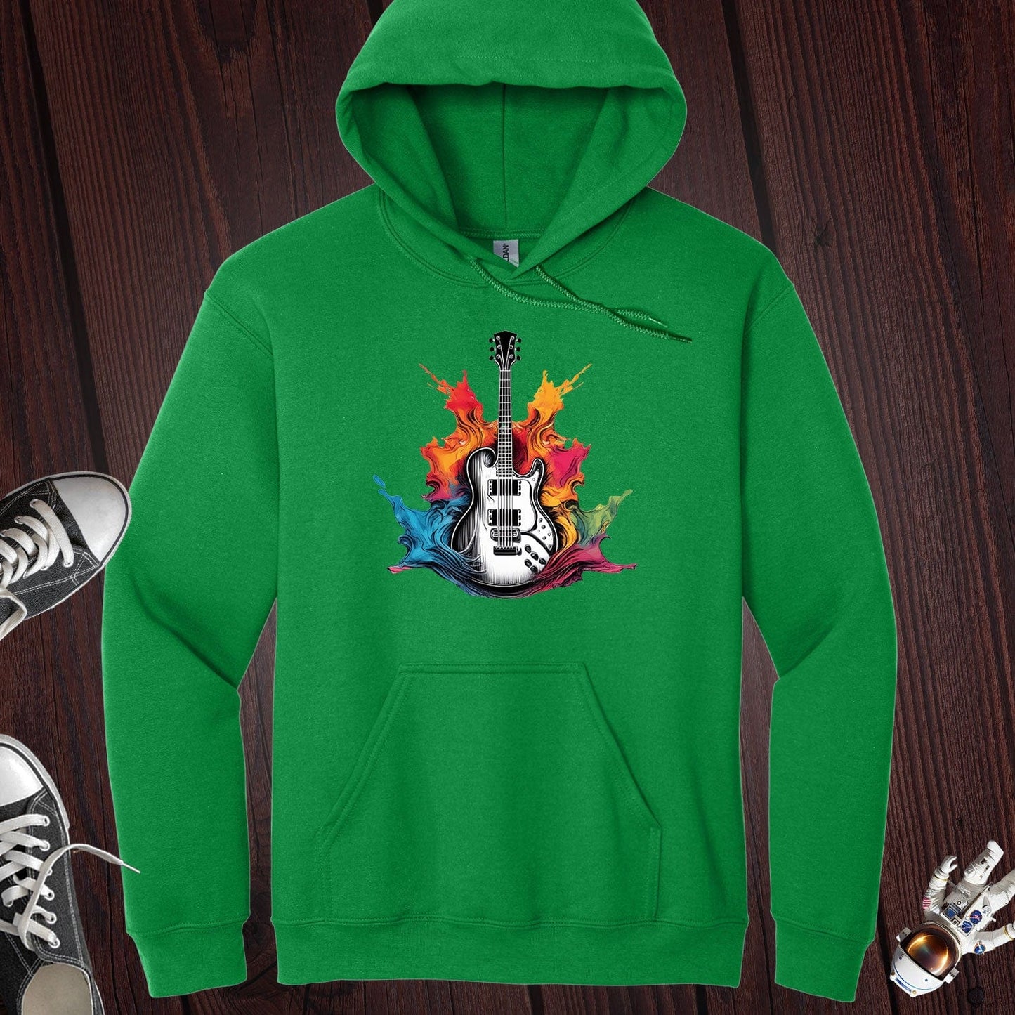 Guitar Paint Splash Hoodie