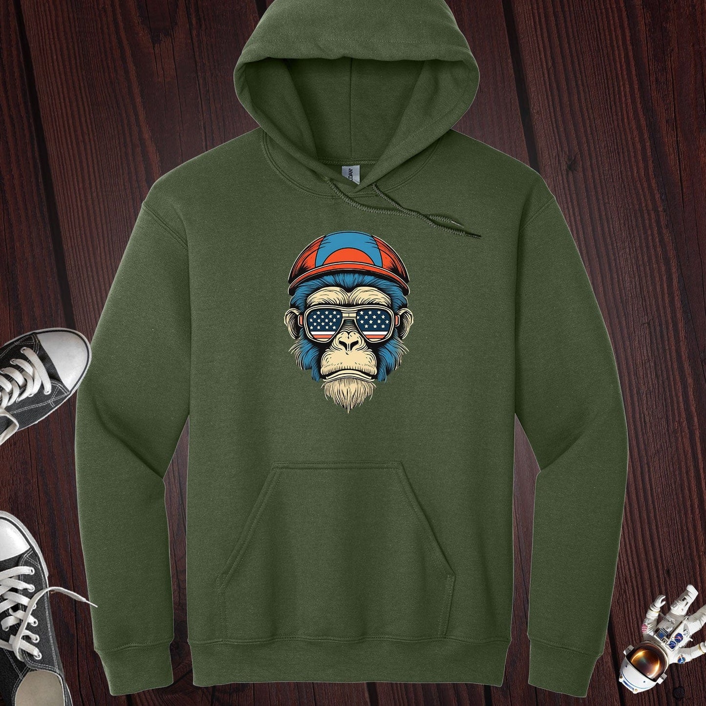 USA Monkey Hoodie