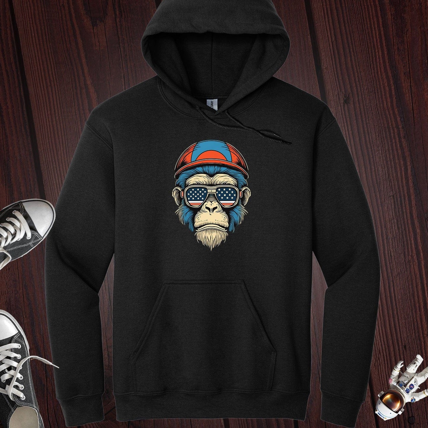 USA Monkey Hoodie