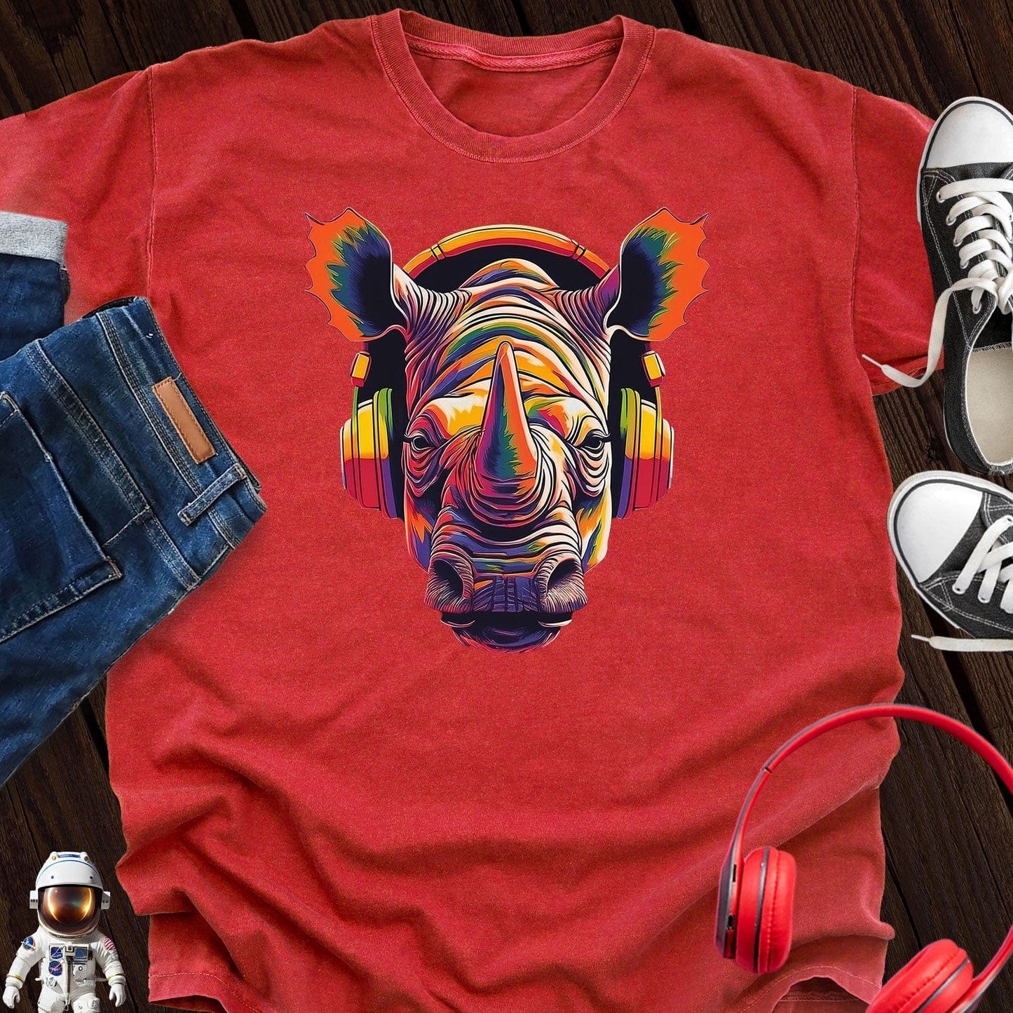 Rhino Headphones T-Shirt