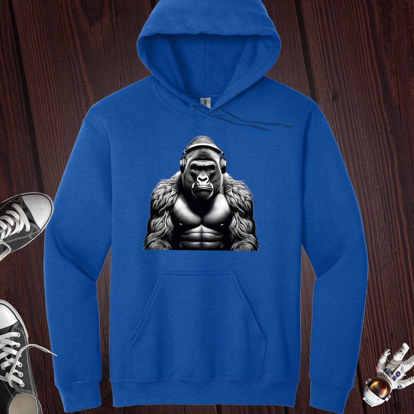 Silver Back Gorilla Music Hoodie