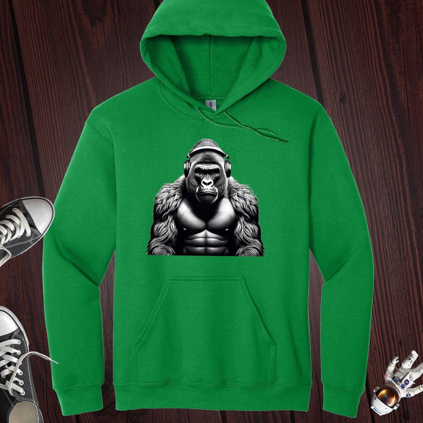 Silver Back Gorilla Music Hoodie