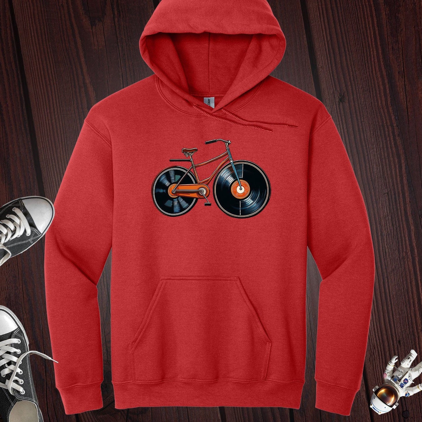 Vinyl Bicycle Hoodie