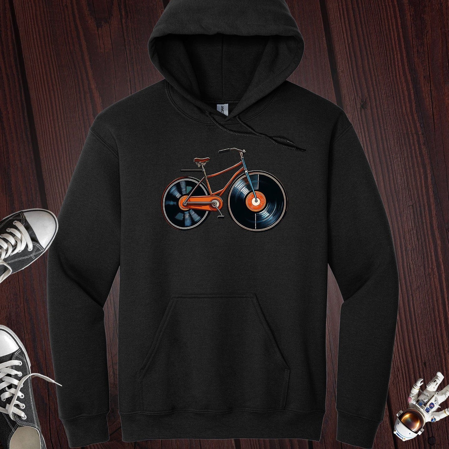 Vinyl Bicycle Hoodie