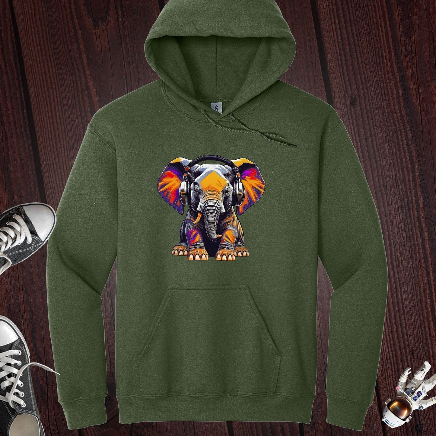 Elephant Headphones Hoodie